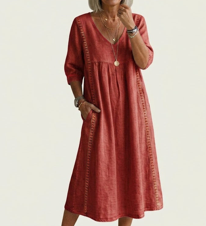 BARBARA | ELEGANT A-LINE MAXI DRESS