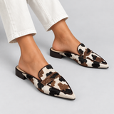 Maria | Comfortable Cow-Print Loafers