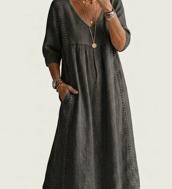 BARBARA | ELEGANT A-LINE MAXI DRESS