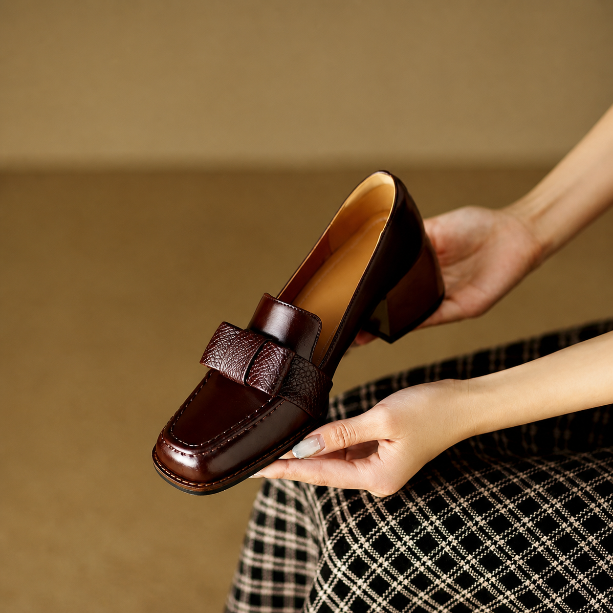 Contessa | Buckle Loafers with Block Heel