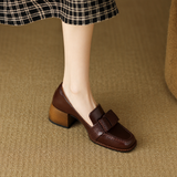 Contessa | Buckle Loafers with Block Heel