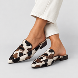 Maria | Comfortable Cow-Print Loafers