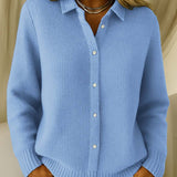 Arabella | Textured Knit Button Up Cardigan