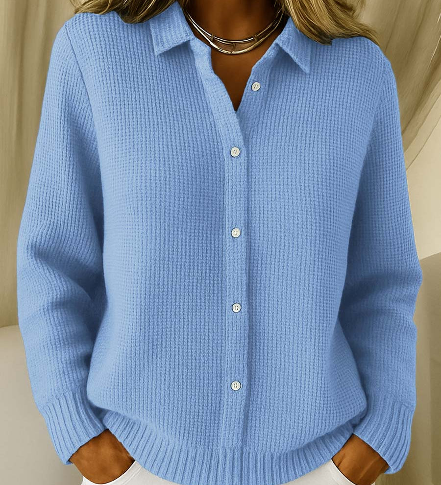 Arabella | Textured Knit Button Up Cardigan