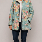 Elara | Quilted Floral Print Jacket