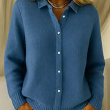Camille | Textured Button Front Cardigan