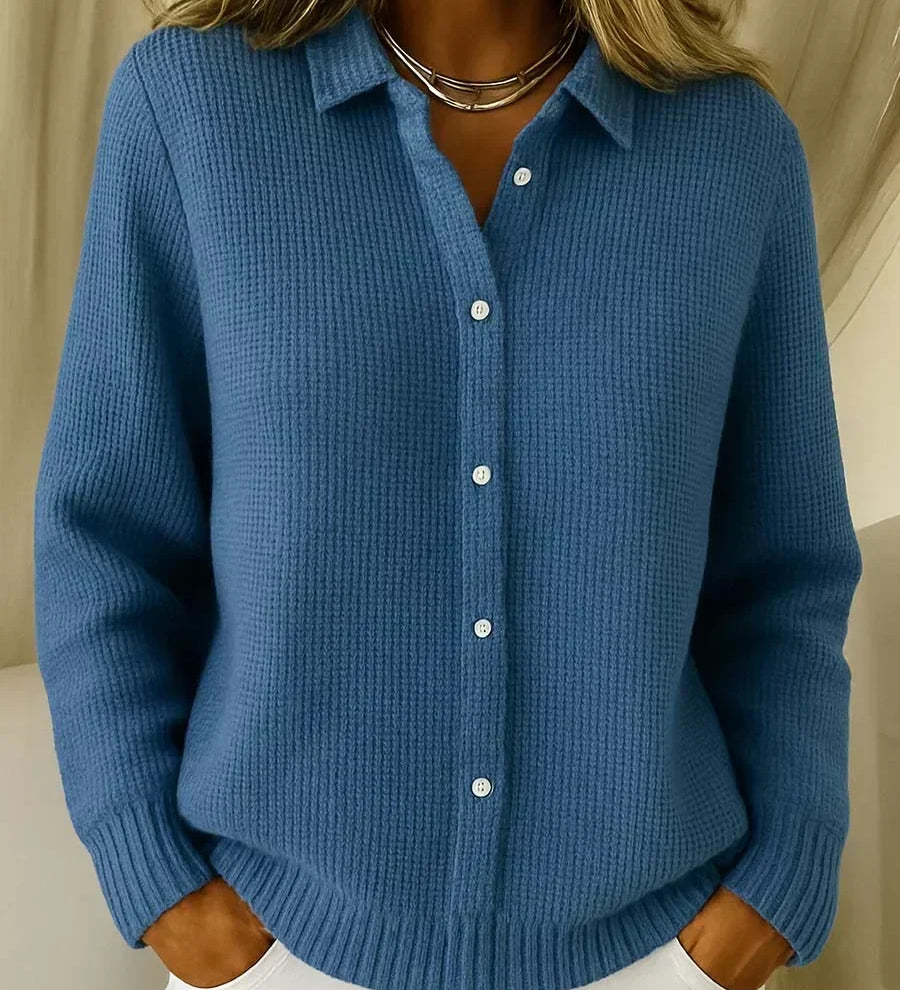 Camille | Textured Button Front Cardigan