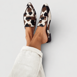 Maria | Comfortable Cow-Print Loafers