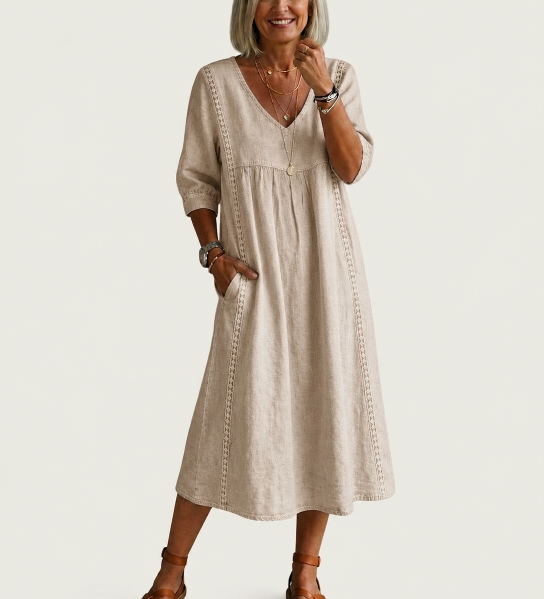 BARBARA | ELEGANT A-LINE MAXI DRESS