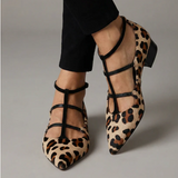 Franca | Schoenen met hak en luipaardbandje
