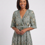 CHRISTINE | FLORAL V-NECK MAXI DRESS