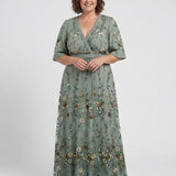 CHRISTINE | FLORAL V-NECK MAXI DRESS