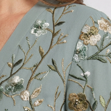CHRISTINE | FLORAL V-NECK MAXI DRESS