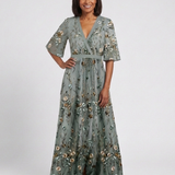 CHRISTINE | FLORAL V-NECK MAXI DRESS