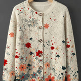 Sabrina™ | Vintage Floral Knit Cardigan