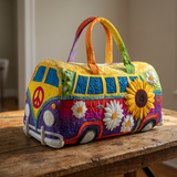 SUNFLOWVANA | QUILTED TRAVEL DUFFLE BAG