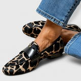 Léonie | Loafers met luipaardprint
