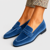 Louise | Loafers met fluwelen look