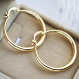 Brilliant Oversized Gold Hoop Earrings