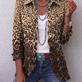 Navara | Leopard Print Ruffled Jacket