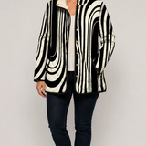 Soraya | Casual Quilted Jacket With Abstract Geometric Design